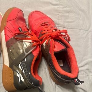 Reebok Red and Black Athletic Shoes